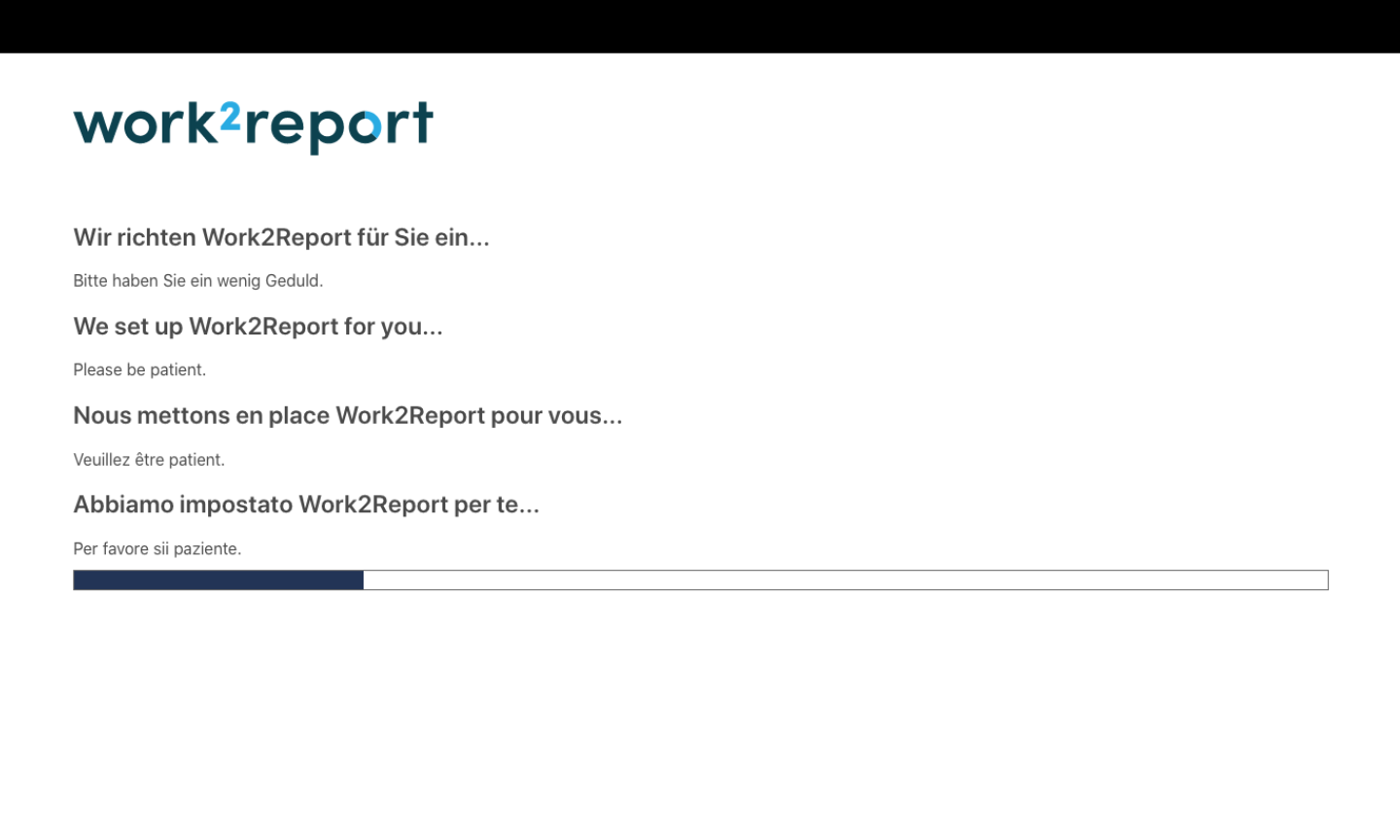 Automatischer Installationsprozess